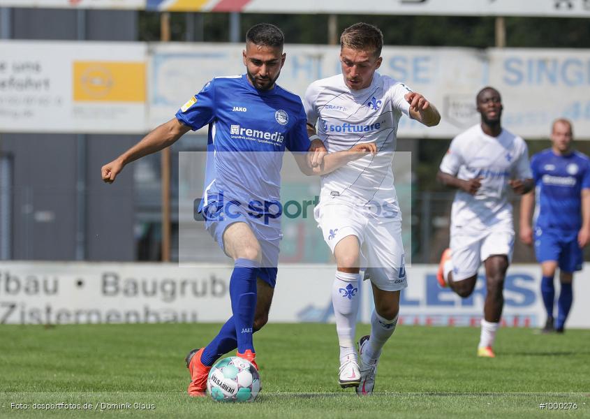 COVID-19 /, Geisterspiel, Hessenliga, 2.Bundesliga, SV Darmstadt 98, SC Viktoria Griesheim, Freundschaftsspiel, Regionalsport, Voetball, Sport, Saison 2020/2021, Le Football, Germany, Futbol, Fussball, Fotball, Deutschland, DFB, Calcio, Aktion, Action - Bild-ID: 1000276