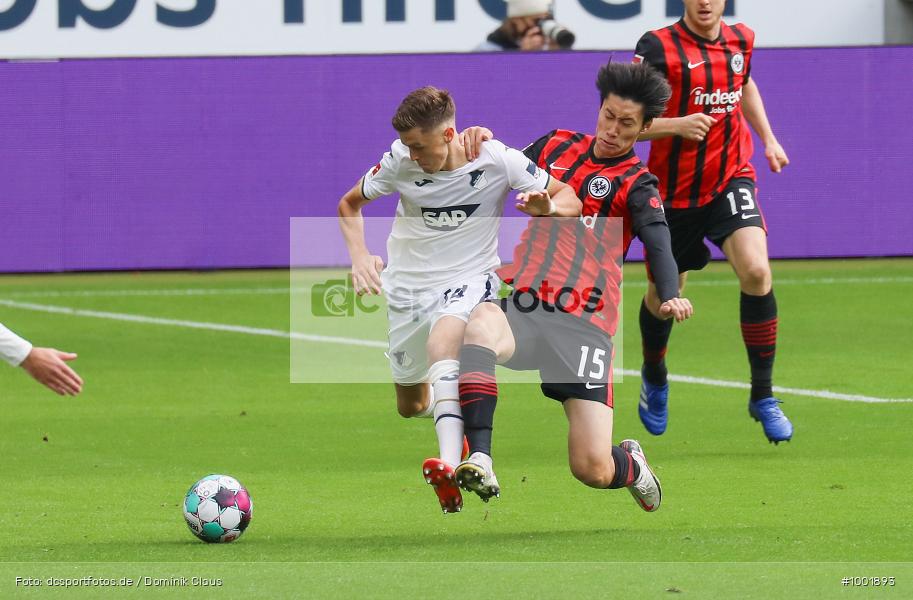 Christoph Baumgartner, Daichi Kamada, TSG Hoffenheim, Eintracht Frankfurt, DFL, Bundesliga, Voetball, Sport, Saison 2020/2021, Le Football, Germany, Futbol, Fussball, Fotball, Deutschland, DFB, Calcio, Aktion, Action - Bild-ID: 1001893