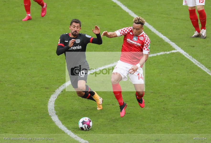 Ausbreitung Coronavirus /, 1.FSV Mainz, Bayer 04 Leverkusen, DFL, Bundesliga, Voetball, Sport, Saison 2020/2021, Le Football, Germany, Futbol, Fussball, Fotball, Deutschland, DFB, Calcio, Aktion, Action - Bild-ID: 1002254