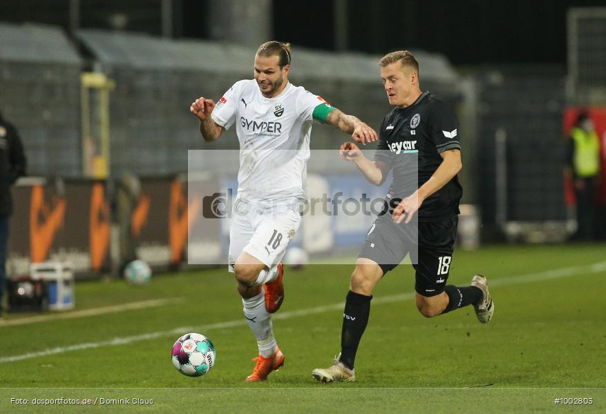 Eintracht Braunschweig, SV Sandhausen, 2. Bundesliga, Voetball, Sport, Saison 2020/2021, Le Football, Germany, Futbol, Fussball, Fotball, Deutschland, DFB, Calcio, Aktion, Action - Bild-ID: 1002803