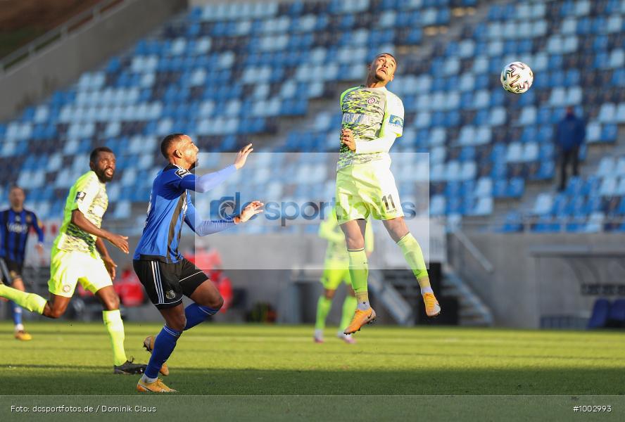 Geisterspiel, COVID-19, Pandemie, SV Wehen Wiesbaden, 1. FC Saarbrücken, 3. Liga, Regionalsport, Voetball, Sport, Saison 2020/2021, Le Football, Germany, Futbol, Fussball, Fotball, Deutschland, DFB, Calcio, Aktion, Action - Bild-ID: 1002993