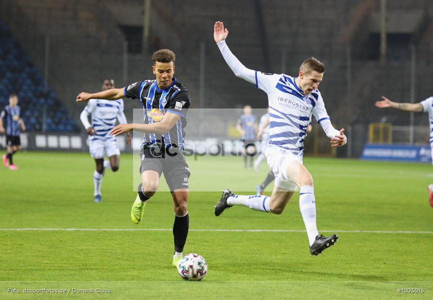 Geisterspiel, COVID-19, Pandemie, MSV Duisburg, SV Waldhof Mannheim, 3. Liga, Regionalsport, Voetball, Sport, Saison 2020/2021, Le Football, Germany, Futbol, Fussball, Fotball, Deutschland, DFB, Calcio, Aktion, Action - Bild-ID: 1003016