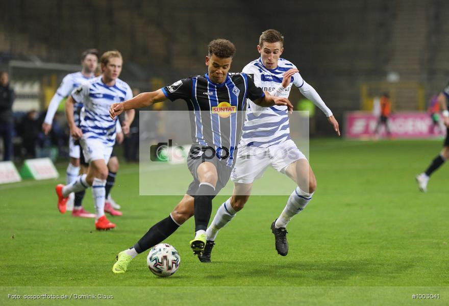 Geisterspiel, COVID-19, Pandemie, MSV Duisburg, SV Waldhof Mannheim, 3. Liga, Regionalsport, Voetball, Sport, Saison 2020/2021, Le Football, Germany, Futbol, Fussball, Fotball, Deutschland, DFB, Calcio, Aktion, Action - Bild-ID: 1003041