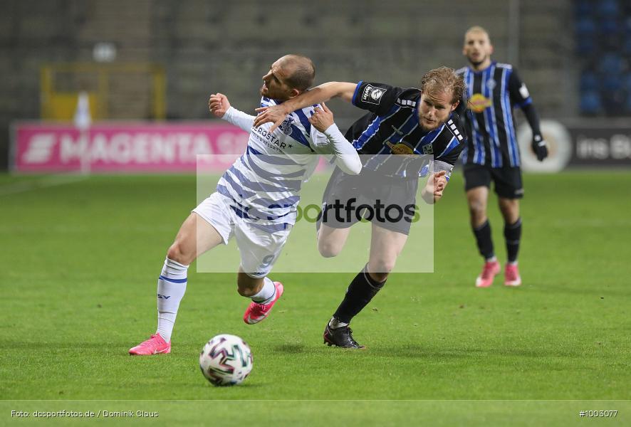Geisterspiel, COVID-19, Pandemie, MSV Duisburg, SV Waldhof Mannheim, 3. Liga, Regionalsport, Voetball, Sport, Saison 2020/2021, Le Football, Germany, Futbol, Fussball, Fotball, Deutschland, DFB, Calcio, Aktion, Action - Bild-ID: 1003077