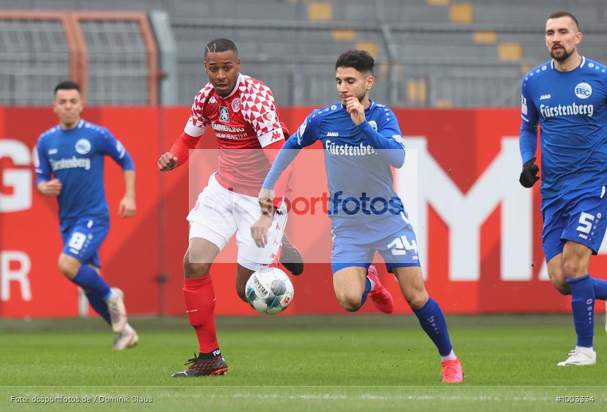 Geisterspiel, COVID-19, Pandemie, Bahlinger SC, 1. FSV Mainz 05 U23, Regionalliga Südwest, Regionalsport, Voetball, Sport, Saison 2020/2021, Le Football, Germany, Futbol, Fussball, Fotball, Deutschland, DFB, Calcio, Aktion, Action - Bild-ID: 1003334