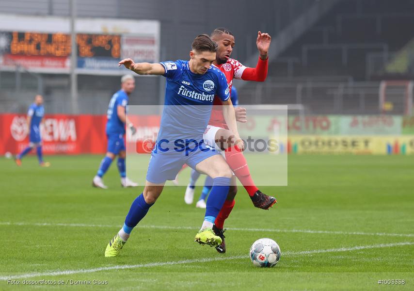 Geisterspiel, COVID-19, Pandemie, Bahlinger SC, 1. FSV Mainz 05 U23, Regionalliga Südwest, Regionalsport, Voetball, Sport, Saison 2020/2021, Le Football, Germany, Futbol, Fussball, Fotball, Deutschland, DFB, Calcio, Aktion, Action - Bild-ID: 1003338