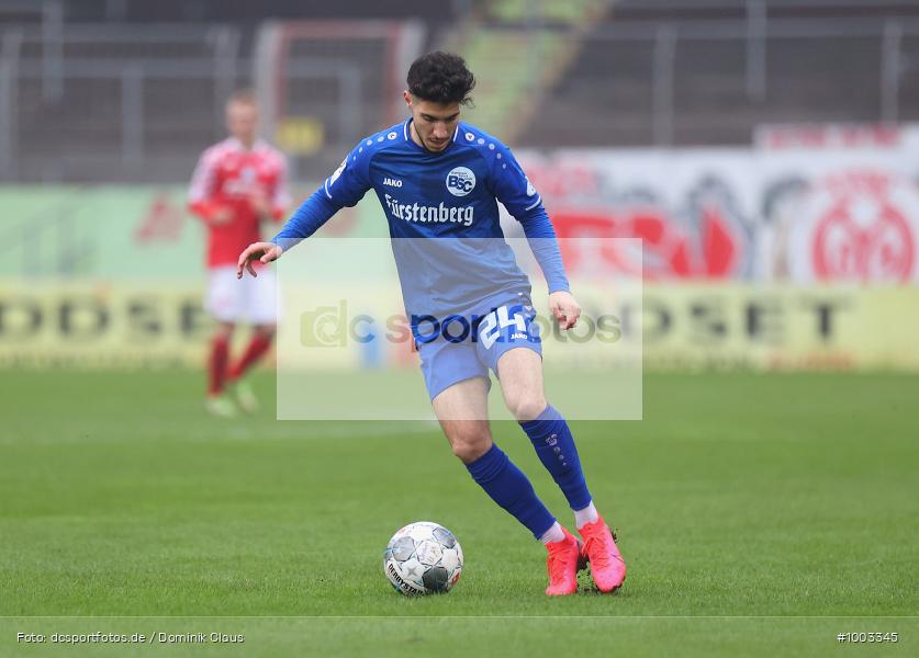 Geisterspiel, COVID-19, Pandemie, Bahlinger SC, 1. FSV Mainz 05 U23, Regionalliga Südwest, Regionalsport, Voetball, Sport, Saison 2020/2021, Le Football, Germany, Futbol, Fussball, Fotball, Deutschland, DFB, Calcio, Aktion, Action - Bild-ID: 1003345