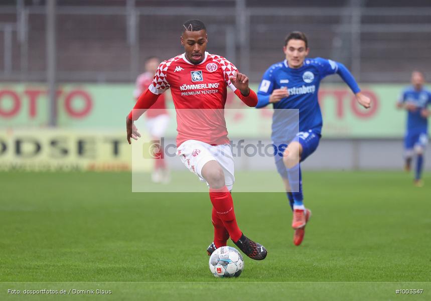 Geisterspiel, COVID-19, Pandemie, Bahlinger SC, 1. FSV Mainz 05 U23, Regionalliga Südwest, Regionalsport, Voetball, Sport, Saison 2020/2021, Le Football, Germany, Futbol, Fussball, Fotball, Deutschland, DFB, Calcio, Aktion, Action - Bild-ID: 1003347