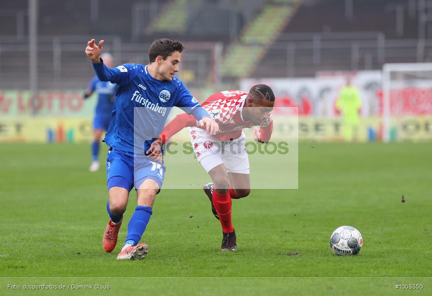 Geisterspiel, COVID-19, Pandemie, Bahlinger SC, 1. FSV Mainz 05 U23, Regionalliga Südwest, Regionalsport, Voetball, Sport, Saison 2020/2021, Le Football, Germany, Futbol, Fussball, Fotball, Deutschland, DFB, Calcio, Aktion, Action - Bild-ID: 1003350