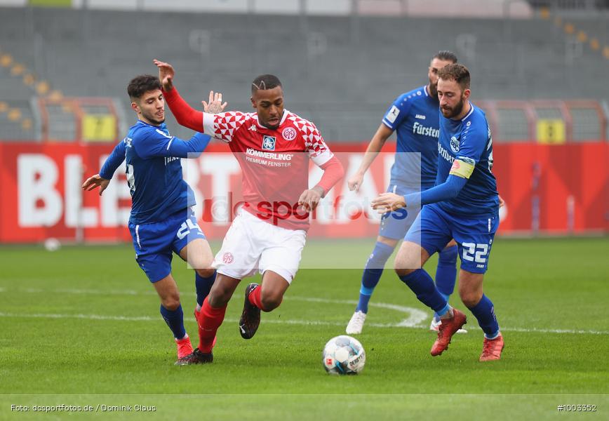 Geisterspiel, COVID-19, Pandemie, Bahlinger SC, 1. FSV Mainz 05 U23, Regionalliga Südwest, Regionalsport, Voetball, Sport, Saison 2020/2021, Le Football, Germany, Futbol, Fussball, Fotball, Deutschland, DFB, Calcio, Aktion, Action - Bild-ID: 1003352