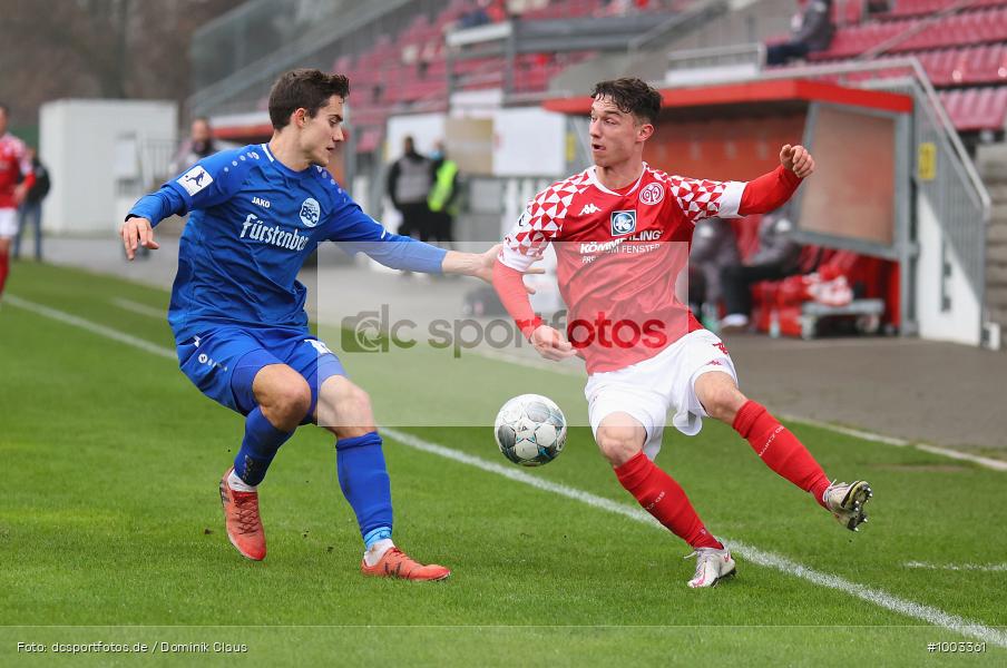 Geisterspiel, COVID-19, Pandemie, Bahlinger SC, 1. FSV Mainz 05 U23, Regionalliga Südwest, Regionalsport, Voetball, Sport, Saison 2020/2021, Le Football, Germany, Futbol, Fussball, Fotball, Deutschland, DFB, Calcio, Aktion, Action - Bild-ID: 1003361