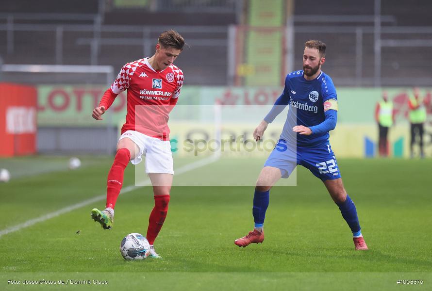 Geisterspiel, COVID-19, Pandemie, Bahlinger SC, 1. FSV Mainz 05 U23, Regionalliga Südwest, Regionalsport, Voetball, Sport, Saison 2020/2021, Le Football, Germany, Futbol, Fussball, Fotball, Deutschland, DFB, Calcio, Aktion, Action - Bild-ID: 1003376