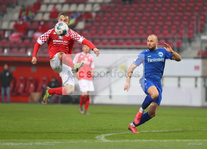 Geisterspiel, COVID-19, Pandemie, Bahlinger SC, 1. FSV Mainz 05 U23, Regionalliga Südwest, Regionalsport, Voetball, Sport, Saison 2020/2021, Le Football, Germany, Futbol, Fussball, Fotball, Deutschland, DFB, Calcio, Aktion, Action - Bild-ID: 1003389