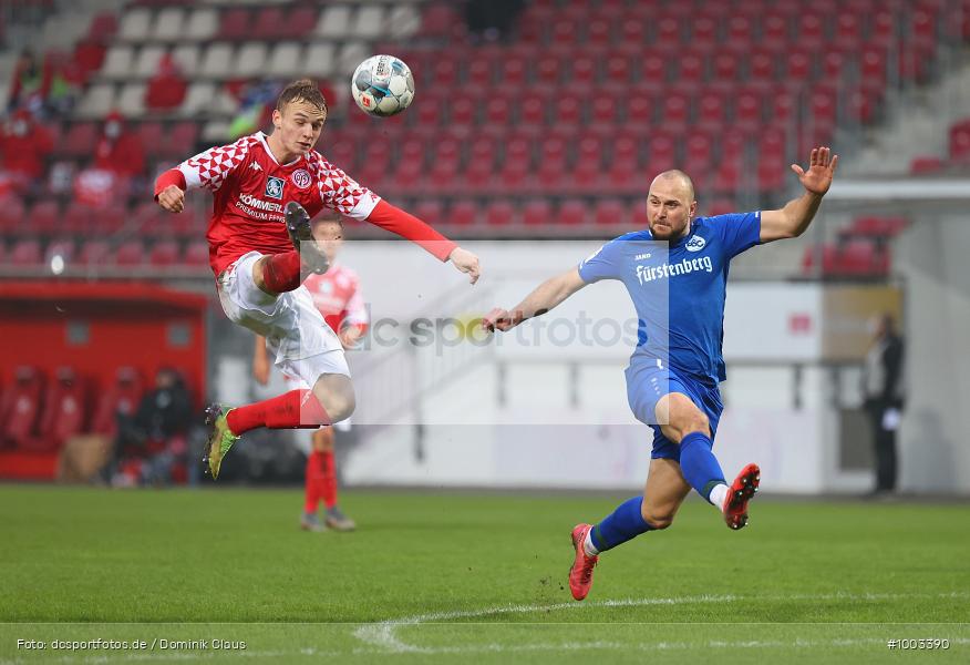 Geisterspiel, COVID-19, Pandemie, Bahlinger SC, 1. FSV Mainz 05 U23, Regionalliga Südwest, Regionalsport, Voetball, Sport, Saison 2020/2021, Le Football, Germany, Futbol, Fussball, Fotball, Deutschland, DFB, Calcio, Aktion, Action - Bild-ID: 1003390