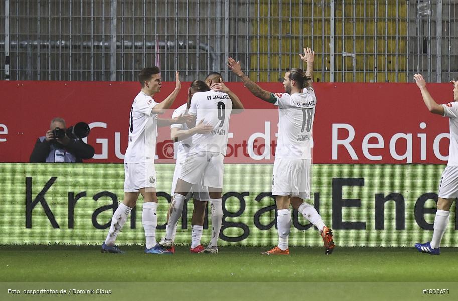 Geisterspiel, COVID-19, Pandemie, 1. FC Heidenheim, SV Sandhausen, 2. Bundesliga, Regionalsport, Voetball, Sport, Saison 2020/2021, Le Football, Germany, Futbol, Fussball, Fotball, Deutschland, DFB, Calcio, Aktion, Action - Bild-ID: 1003671