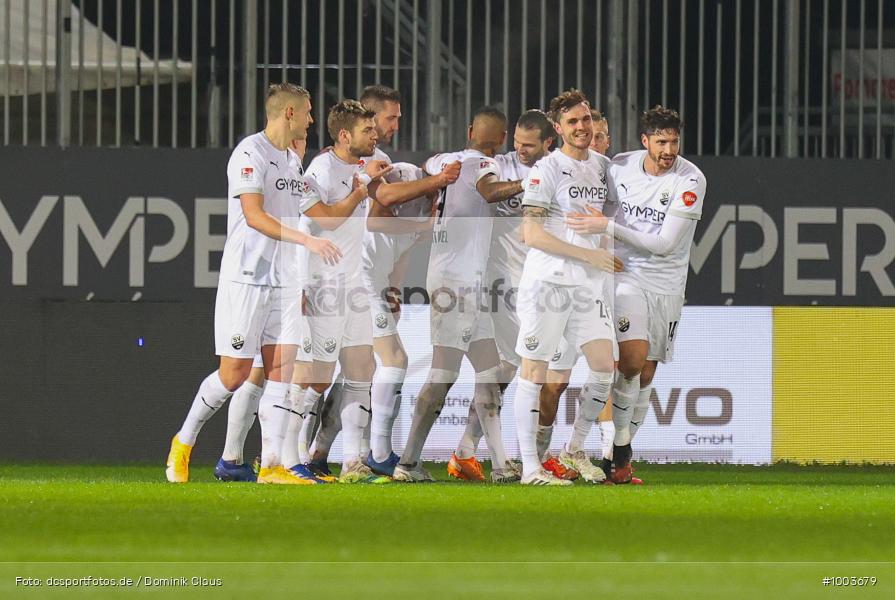 Geisterspiel, COVID-19, Pandemie, 1. FC Heidenheim, SV Sandhausen, 2. Bundesliga, Regionalsport, Voetball, Sport, Saison 2020/2021, Le Football, Germany, Futbol, Fussball, Fotball, Deutschland, DFB, Calcio, Aktion, Action - Bild-ID: 1003679