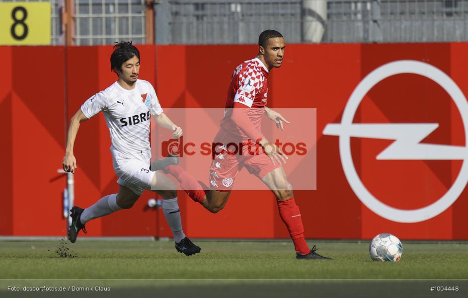 Geisterspiel, COVID-19, Pandemie, TSV Steinbach Haiger, 1. FSV Mainz 05 U23, Regionalliga Südwest, Regionalsport, Voetball, Sport, Saison 2020/2021, Le Football, Germany, Futbol, Fussball, Fotball, Deutschland, DFB, Calcio, Aktion, Action - Bild-ID: 1004448