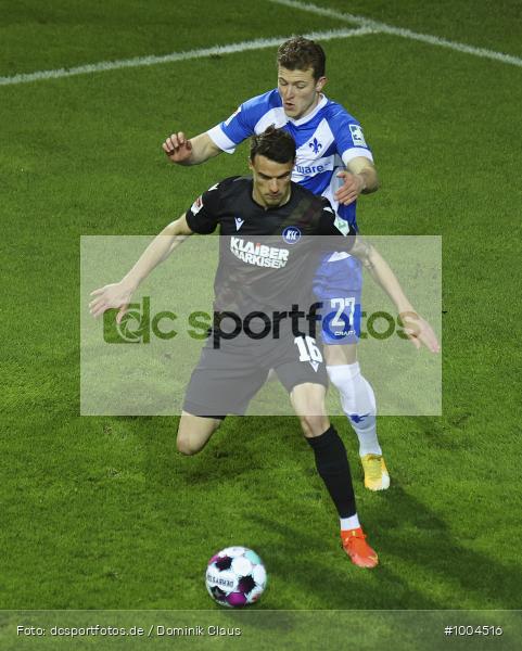 Geisterspiel, COVID-19, Pandemie, Karlsruher SC, SV Darmstadt 98, 2. Bundesliga, Regionalsport, Voetball, Sport, Saison 2020/2021, Le Football, Germany, Futbol, Fussball, Fotball, Deutschland, DFB, Calcio, Aktion, Action - Bild-ID: 1004516