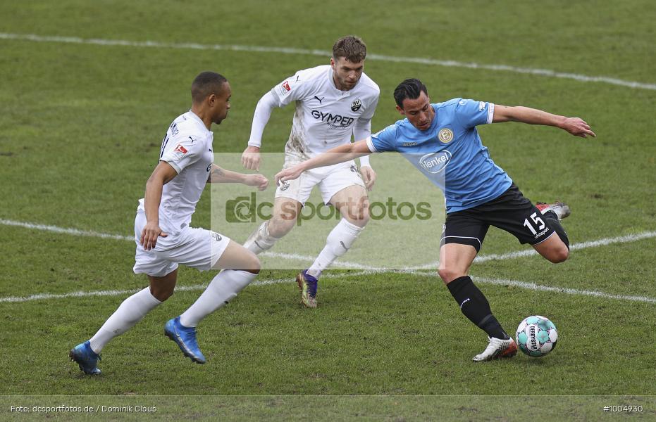 Geisterspiel, COVID-19, Pandemie, Fortuna Düsseldorf, SV Sandhausen, 2. Bundesliga, Regionalsport, Voetball, Sport, Saison 2020/2021, Le Football, Germany, Futbol, Fussball, Fotball, Deutschland, DFB, Calcio, Aktion, Action - Bild-ID: 1004930