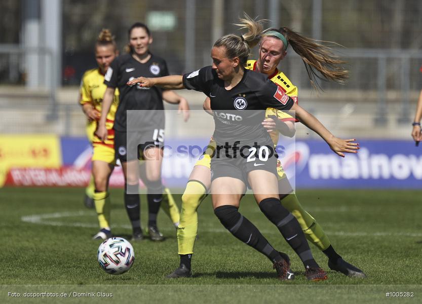 Geisterspiel, COVID-19, Pandemie, MSV Duisburg, Eintracht Frankfurt, Frauen, Frauen-Bundesliga, Flyeralarm, Voetball, Sport, Saison 2020/2021, Le Football, Germany, Futbol, Fussball, Fotball, Deutschland, DFB, Calcio, Aktion, Action - Bild-ID: 1005282