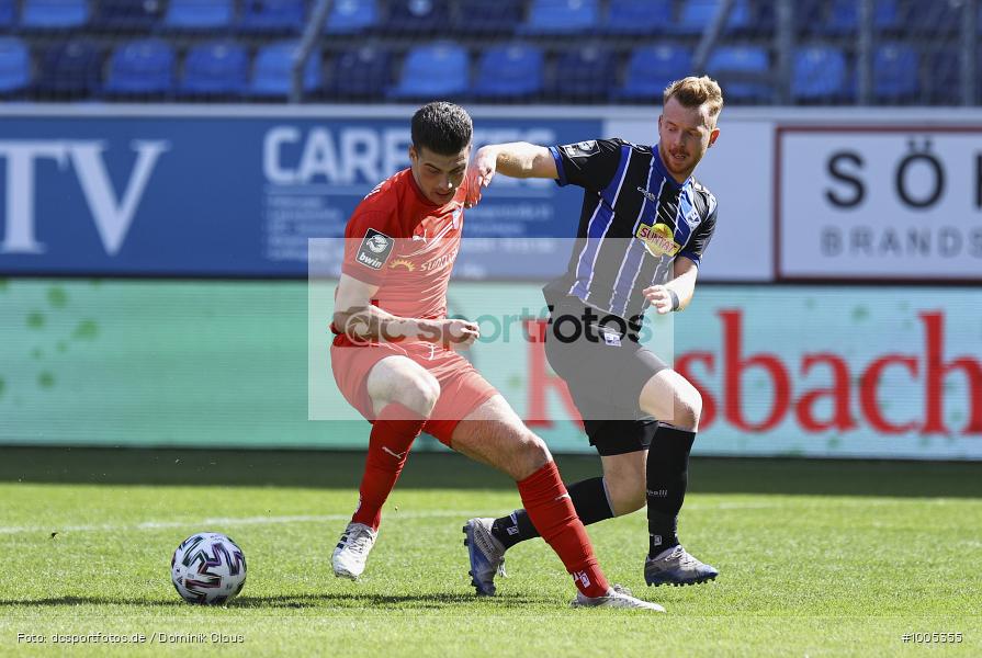 Geisterspiel, COVID-19, Pandemie, FSV Zwickau, SV Waldhof Mannheim, 3. Liga, Regionalsport, Voetball, Sport, Saison 2020/2021, Le Football, Germany, Futbol, Fussball, Fotball, Deutschland, DFB, Calcio, Aktion, Action - Bild-ID: 1005355