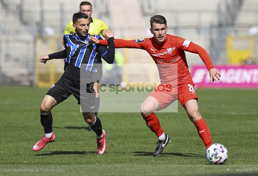 Geisterspiel, COVID-19, Pandemie, FSV Zwickau, SV Waldhof Mannheim, 3. Liga, Regionalsport, Voetball, Sport, Saison 2020/2021, Le Football, Germany, Futbol, Fussball, Fotball, Deutschland, DFB, Calcio, Aktion, Action - Bild-ID: 1005370