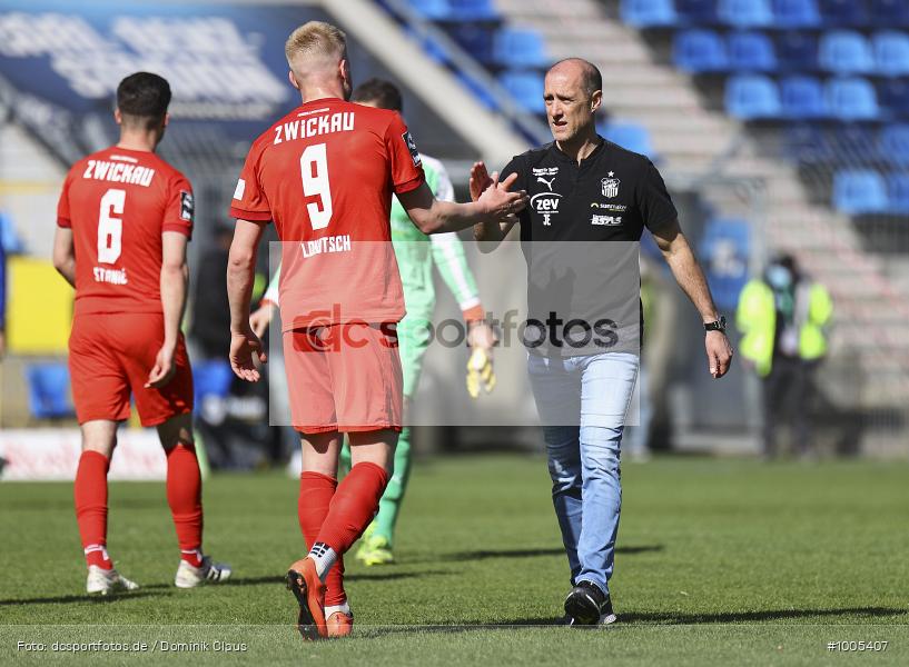 Geisterspiel, COVID-19, Pandemie, FSV Zwickau, SV Waldhof Mannheim, 3. Liga, Regionalsport, Voetball, Sport, Saison 2020/2021, Le Football, Germany, Futbol, Fussball, Fotball, Deutschland, DFB, Calcio, Aktion, Action - Bild-ID: 1005407