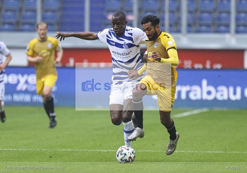 Geisterspiel, COVID-19, Pandemie, SV Waldhof Mannheim , MSV Duisburg, 3. Liga, Regionalsport, Voetball, Sport, Saison 2020/2021, Le Football, Germany, Futbol, Fussball, Fotball, Deutschland, DFB, Calcio, Aktion, Action - Bild-ID: 1005533