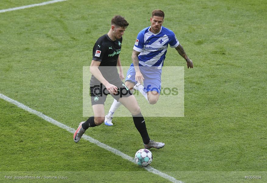 Geisterspiel, COVID-19, Pandemie, SpVgg. Greuther Fürth, SV Darmstadt 98, 2. Bundesliga, Regionalsport, Voetball, Sport, Saison 2020/2021, Le Football, Germany, Futbol, Fussball, Fotball, Deutschland, DFB, Calcio, Aktion, Action - Bild-ID: 1005624