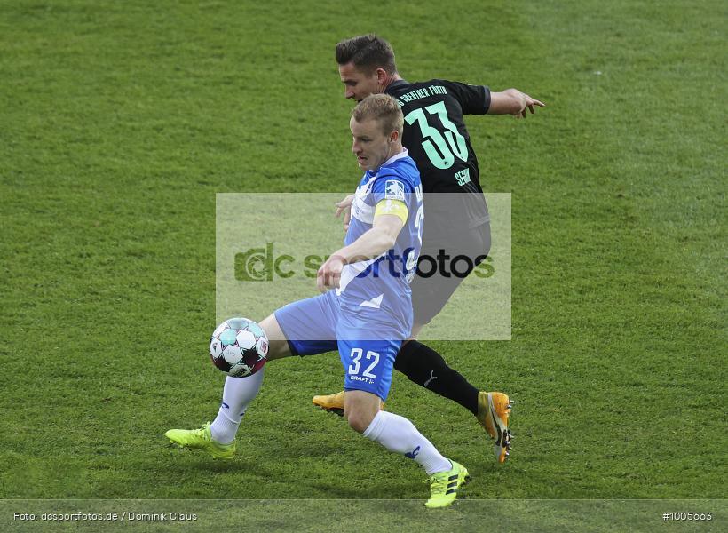 Geisterspiel, COVID-19, Pandemie, SpVgg. Greuther Fürth, SV Darmstadt 98, 2. Bundesliga, Regionalsport, Voetball, Sport, Saison 2020/2021, Le Football, Germany, Futbol, Fussball, Fotball, Deutschland, DFB, Calcio, Aktion, Action - Bild-ID: 1005663