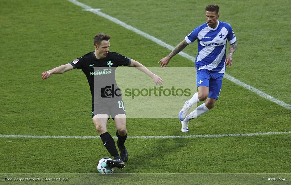 Geisterspiel, COVID-19, Pandemie, SpVgg. Greuther Fürth, SV Darmstadt 98, 2. Bundesliga, Regionalsport, Voetball, Sport, Saison 2020/2021, Le Football, Germany, Futbol, Fussball, Fotball, Deutschland, DFB, Calcio, Aktion, Action - Bild-ID: 1005664