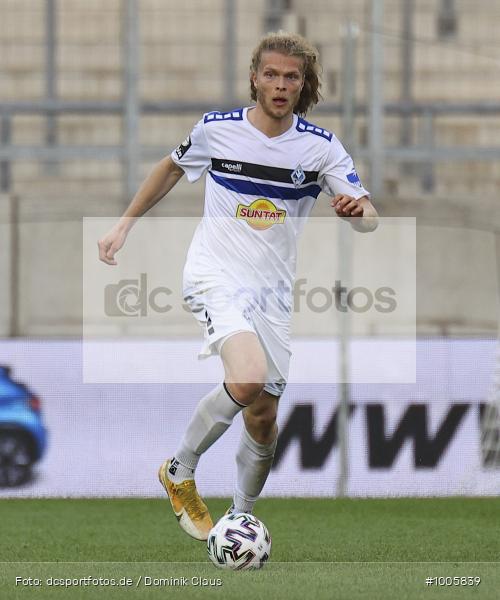 Geisterspiel, COVID-19, Pandemie, SV Waldhof Mannheim , 1. FC Saarbrücken, 3. Liga, Regionalsport, Voetball, Sport, Saison 2020/2021, Le Football, Germany, Futbol, Fussball, Fotball, Deutschland, DFB, Calcio, Aktion, Action - Bild-ID: 1005839