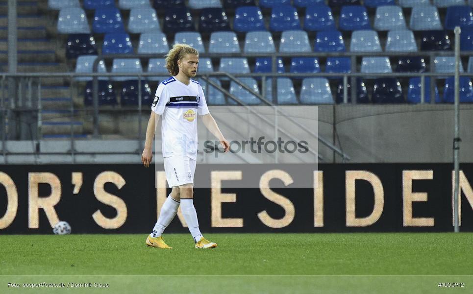 Geisterspiel, COVID-19, Pandemie, SV Waldhof Mannheim , 1. FC Saarbrücken, 3. Liga, Regionalsport, Voetball, Sport, Saison 2020/2021, Le Football, Germany, Futbol, Fussball, Fotball, Deutschland, DFB, Calcio, Aktion, Action - Bild-ID: 1005912