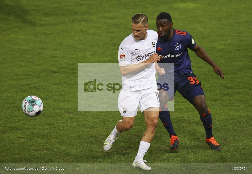 Geisterspiel, COVID-19, Pandemie, Hamburger SV, SV Sandhausen, 2. Bundesliga, Regionalsport, Voetball, Sport, Saison 2020/2021, Le Football, Germany, Futbol, Fussball, Fotball, Deutschland, DFB, Calcio, Aktion, Action - Bild-ID: 1005951