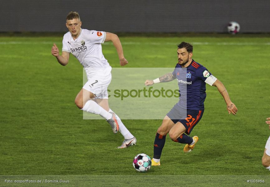 Geisterspiel, COVID-19, Pandemie, Hamburger SV, SV Sandhausen, 2. Bundesliga, Regionalsport, Voetball, Sport, Saison 2020/2021, Le Football, Germany, Futbol, Fussball, Fotball, Deutschland, DFB, Calcio, Aktion, Action - Bild-ID: 1005956