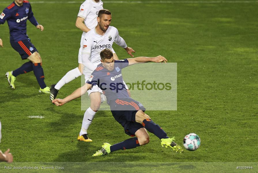 Geisterspiel, COVID-19, Pandemie, Hamburger SV, SV Sandhausen, 2. Bundesliga, Regionalsport, Voetball, Sport, Saison 2020/2021, Le Football, Germany, Futbol, Fussball, Fotball, Deutschland, DFB, Calcio, Aktion, Action - Bild-ID: 1005994