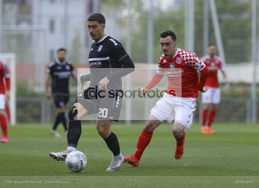 Geisterspiel, COVID-19, Pandemie, FSV Frankfurt, 1. FSV Mainz 05 U23, Regionalliga Südwest, Regionalsport, Voetball, Sport, Saison 2020/2021, Le Football, Germany, Futbol, Fussball, Fotball, Deutschland, DFB, Calcio, Aktion, Action - Bild-ID: 1006350