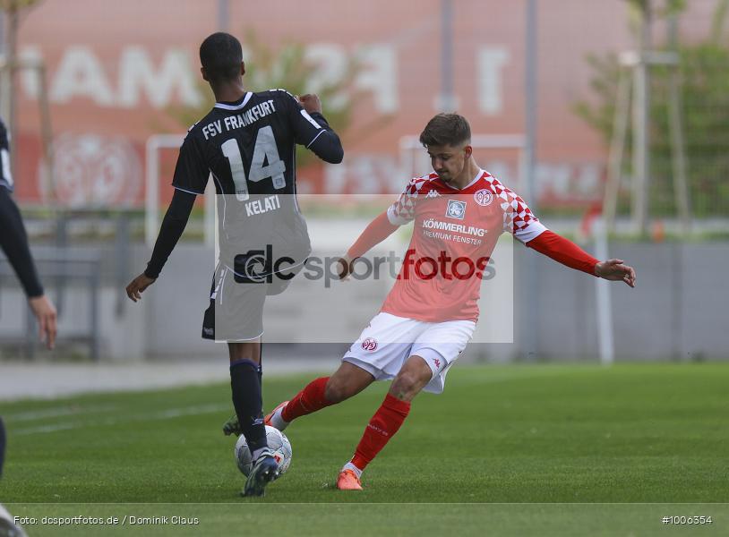 Geisterspiel, COVID-19, Pandemie, FSV Frankfurt, 1. FSV Mainz 05 U23, Regionalliga Südwest, Regionalsport, Voetball, Sport, Saison 2020/2021, Le Football, Germany, Futbol, Fussball, Fotball, Deutschland, DFB, Calcio, Aktion, Action - Bild-ID: 1006354