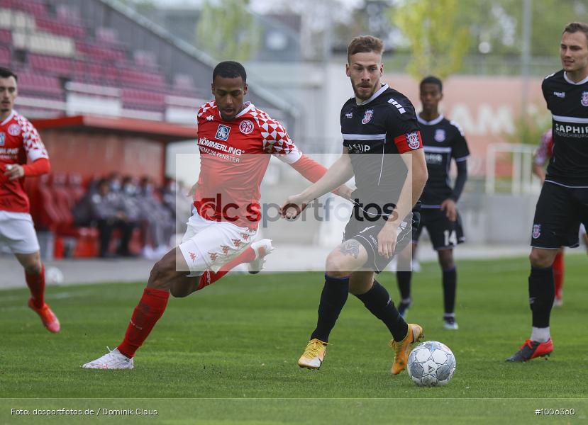 Geisterspiel, COVID-19, Pandemie, FSV Frankfurt, 1. FSV Mainz 05 U23, Regionalliga Südwest, Regionalsport, Voetball, Sport, Saison 2020/2021, Le Football, Germany, Futbol, Fussball, Fotball, Deutschland, DFB, Calcio, Aktion, Action - Bild-ID: 1006360