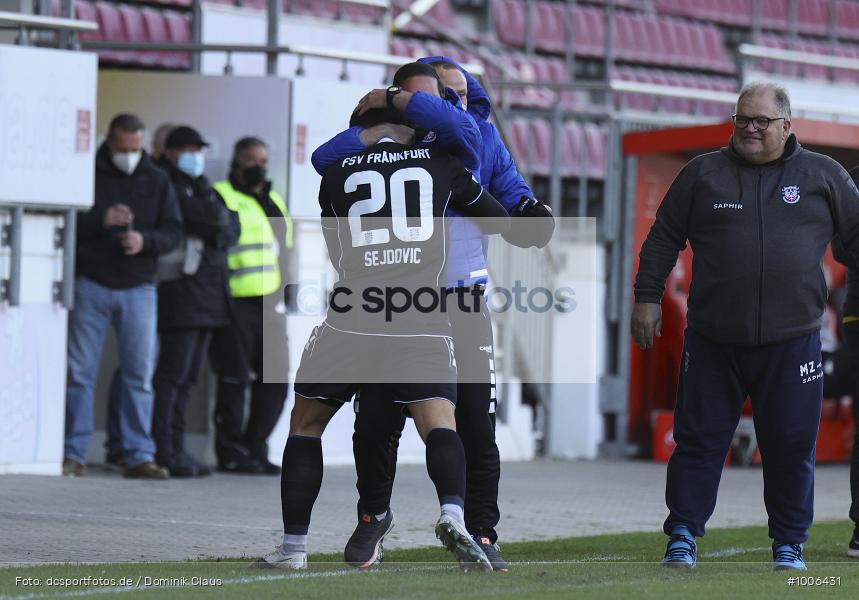 Geisterspiel, COVID-19, Pandemie, FSV Frankfurt, 1. FSV Mainz 05 U23, Regionalliga Südwest, Regionalsport, Voetball, Sport, Saison 2020/2021, Le Football, Germany, Futbol, Fussball, Fotball, Deutschland, DFB, Calcio, Aktion, Action - Bild-ID: 1006431