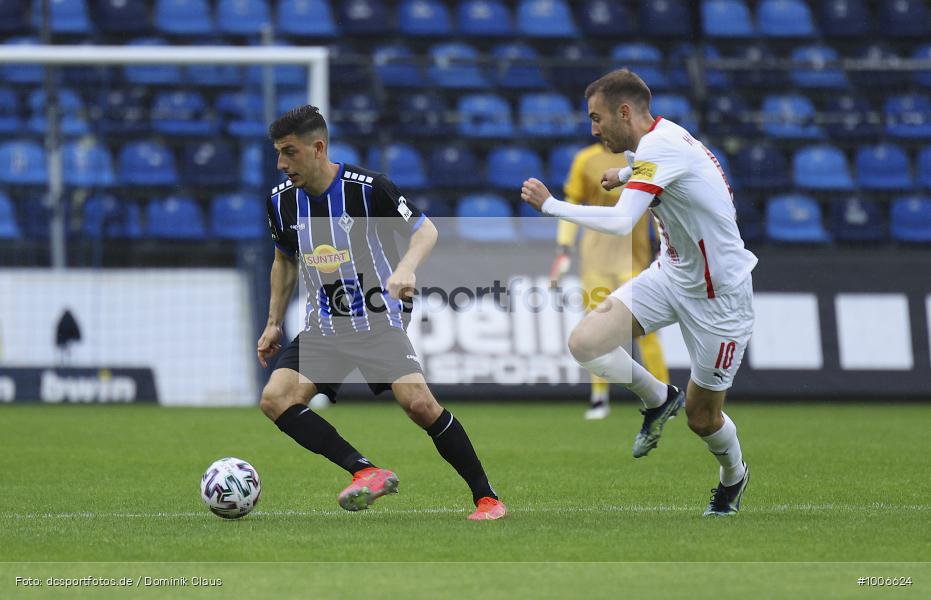 Geisterspiel, COVID-19, Pandemie, Hallescher FC, SV Waldhof Mannheim, 3. Liga, Regionalsport, Voetball, Sport, Saison 2020/2021, Le Football, Germany, Futbol, Fussball, Fotball, Deutschland, DFB, Calcio, Aktion, Action - Bild-ID: 1006624