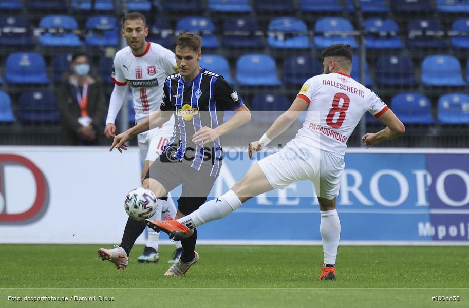 Geisterspiel, COVID-19, Pandemie, Hallescher FC, SV Waldhof Mannheim, 3. Liga, Regionalsport, Voetball, Sport, Saison 2020/2021, Le Football, Germany, Futbol, Fussball, Fotball, Deutschland, DFB, Calcio, Aktion, Action - Bild-ID: 1006633