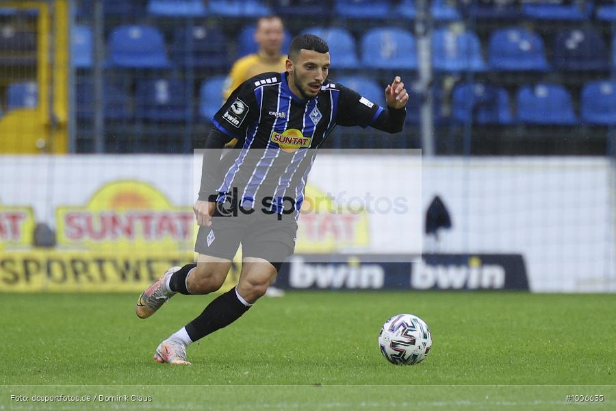 Geisterspiel, COVID-19, Pandemie, Hallescher FC, SV Waldhof Mannheim, 3. Liga, Regionalsport, Voetball, Sport, Saison 2020/2021, Le Football, Germany, Futbol, Fussball, Fotball, Deutschland, DFB, Calcio, Aktion, Action - Bild-ID: 1006635