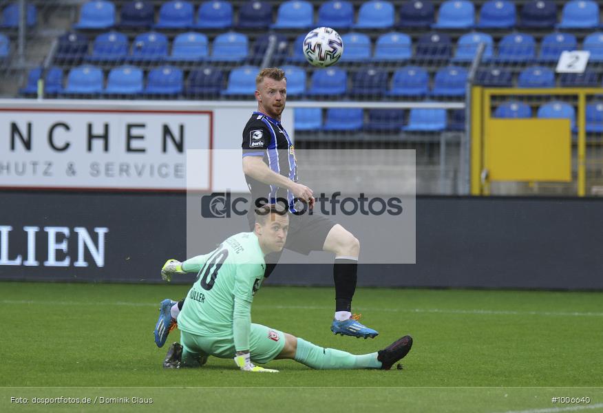 Geisterspiel, COVID-19, Pandemie, Hallescher FC, SV Waldhof Mannheim, 3. Liga, Regionalsport, Voetball, Sport, Saison 2020/2021, Le Football, Germany, Futbol, Fussball, Fotball, Deutschland, DFB, Calcio, Aktion, Action - Bild-ID: 1006640