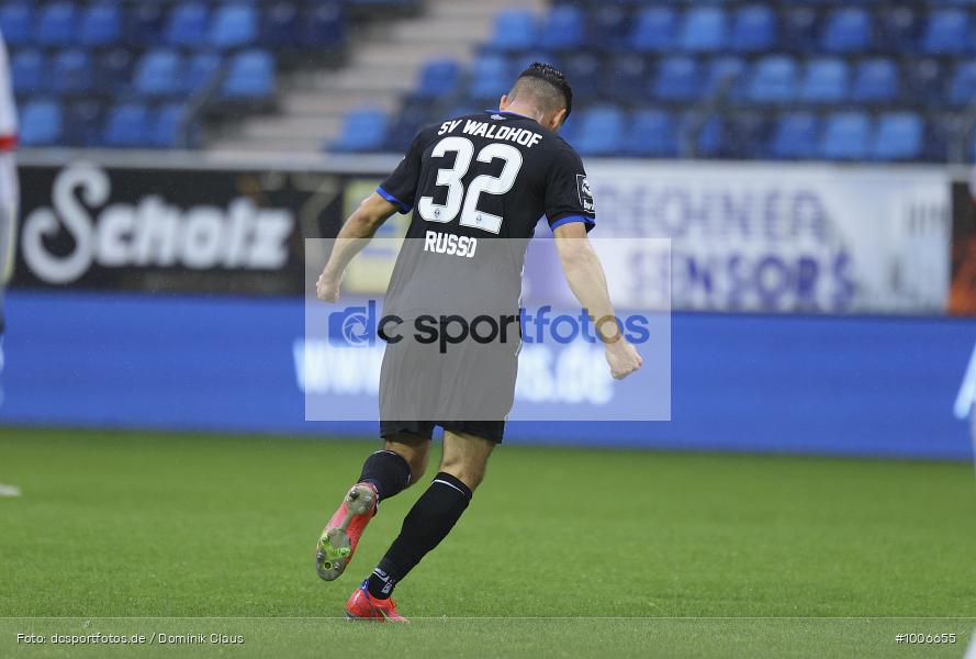 Geisterspiel, COVID-19, Pandemie, Hallescher FC, SV Waldhof Mannheim, 3. Liga, Regionalsport, Voetball, Sport, Saison 2020/2021, Le Football, Germany, Futbol, Fussball, Fotball, Deutschland, DFB, Calcio, Aktion, Action - Bild-ID: 1006655