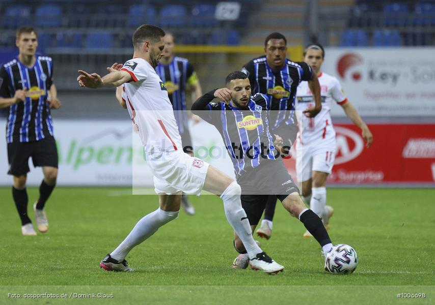 Geisterspiel, COVID-19, Pandemie, Hallescher FC, SV Waldhof Mannheim, 3. Liga, Regionalsport, Voetball, Sport, Saison 2020/2021, Le Football, Germany, Futbol, Fussball, Fotball, Deutschland, DFB, Calcio, Aktion, Action - Bild-ID: 1006698