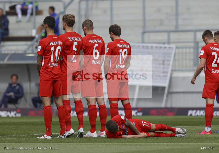 Geisterspiel, COVID-19, Pandemie, 1. FC Heidenheim, SV Darmstadt 98, 2. Bundesliga, Regionalsport, Voetball, Sport, Saison 2020/2021, Le Football, Germany, Futbol, Fussball, Fotball, Deutschland, DFB, Calcio, Aktion, Action - Bild-ID: 1006819
