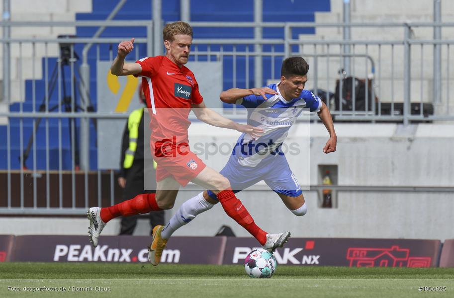 Geisterspiel, COVID-19, Pandemie, 1. FC Heidenheim, SV Darmstadt 98, 2. Bundesliga, Regionalsport, Voetball, Sport, Saison 2020/2021, Le Football, Germany, Futbol, Fussball, Fotball, Deutschland, DFB, Calcio, Aktion, Action - Bild-ID: 1006825