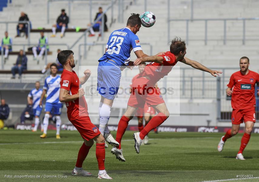 Geisterspiel, COVID-19, Pandemie, 1. FC Heidenheim, SV Darmstadt 98, 2. Bundesliga, Regionalsport, Voetball, Sport, Saison 2020/2021, Le Football, Germany, Futbol, Fussball, Fotball, Deutschland, DFB, Calcio, Aktion, Action - Bild-ID: 1006833