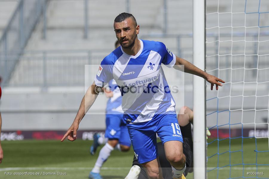 Geisterspiel, COVID-19, Pandemie, 1. FC Heidenheim, SV Darmstadt 98, 2. Bundesliga, Regionalsport, Voetball, Sport, Saison 2020/2021, Le Football, Germany, Futbol, Fussball, Fotball, Deutschland, DFB, Calcio, Aktion, Action - Bild-ID: 1006863